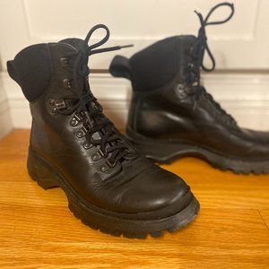 Black Prada Combat Boots Size 38 1/2